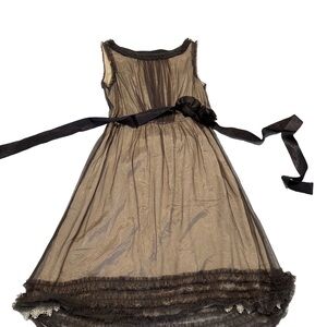 Anthropologie Moulinette and Soeurs Stilled Night Dress in Grey